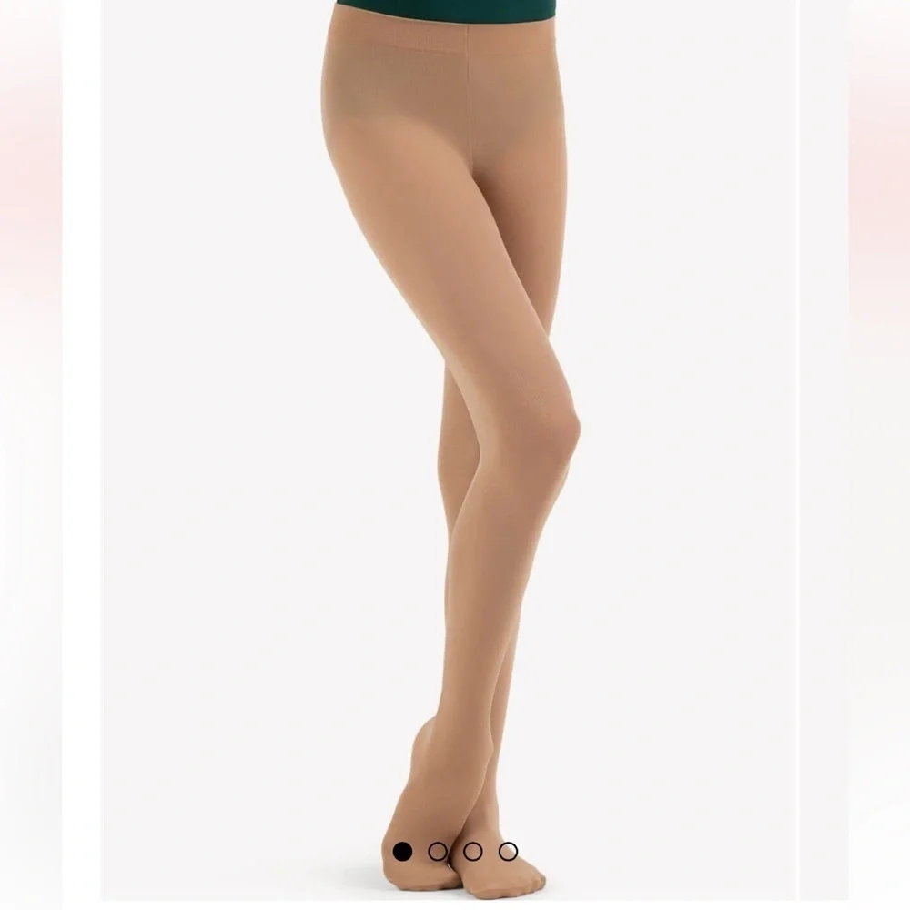 Capezio Ultra Soft Footed Tights in Tan